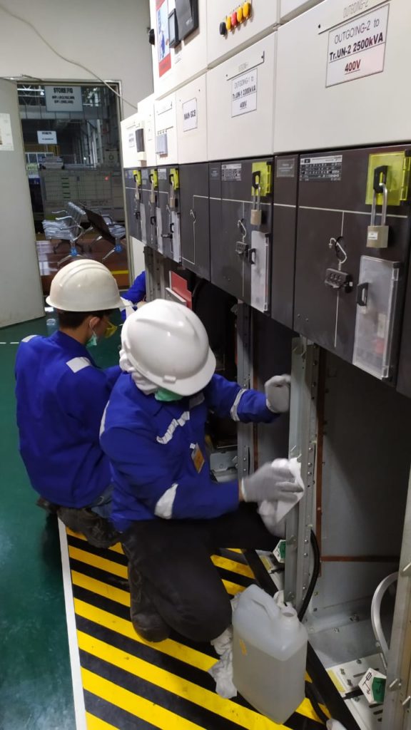 Preventive maintenance mv cubicle
