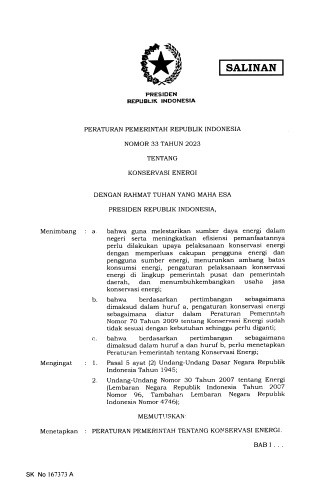 PP RI No 33 2023 - PartnerSurya hadir sebagai mitra EPC & O&M